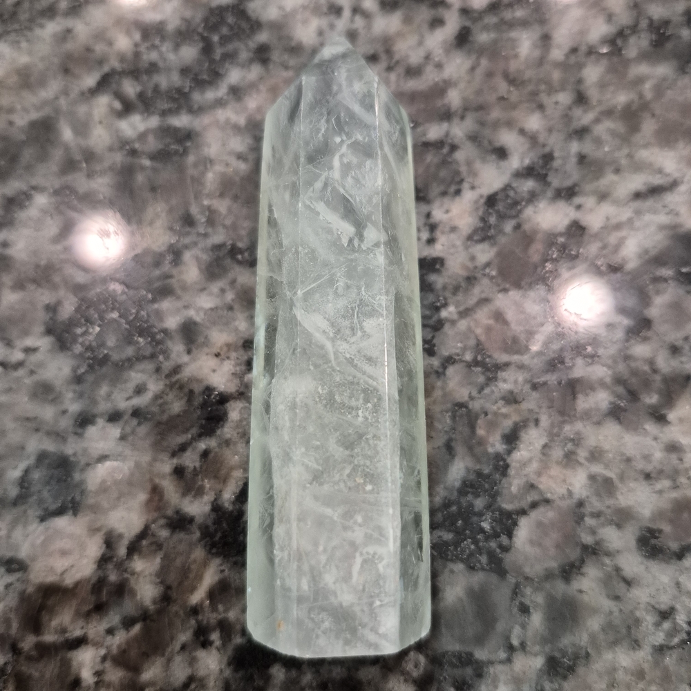 Natural Fluorite Crystal Point Obelisk Tower #L - Picture 10 of 11